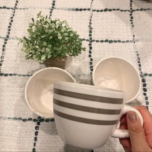THRESHOLD Coffee Mugs Cups set with handle beige❤️